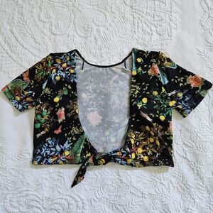 NWT We Are HAH all tied up swimsuit top lemons size M